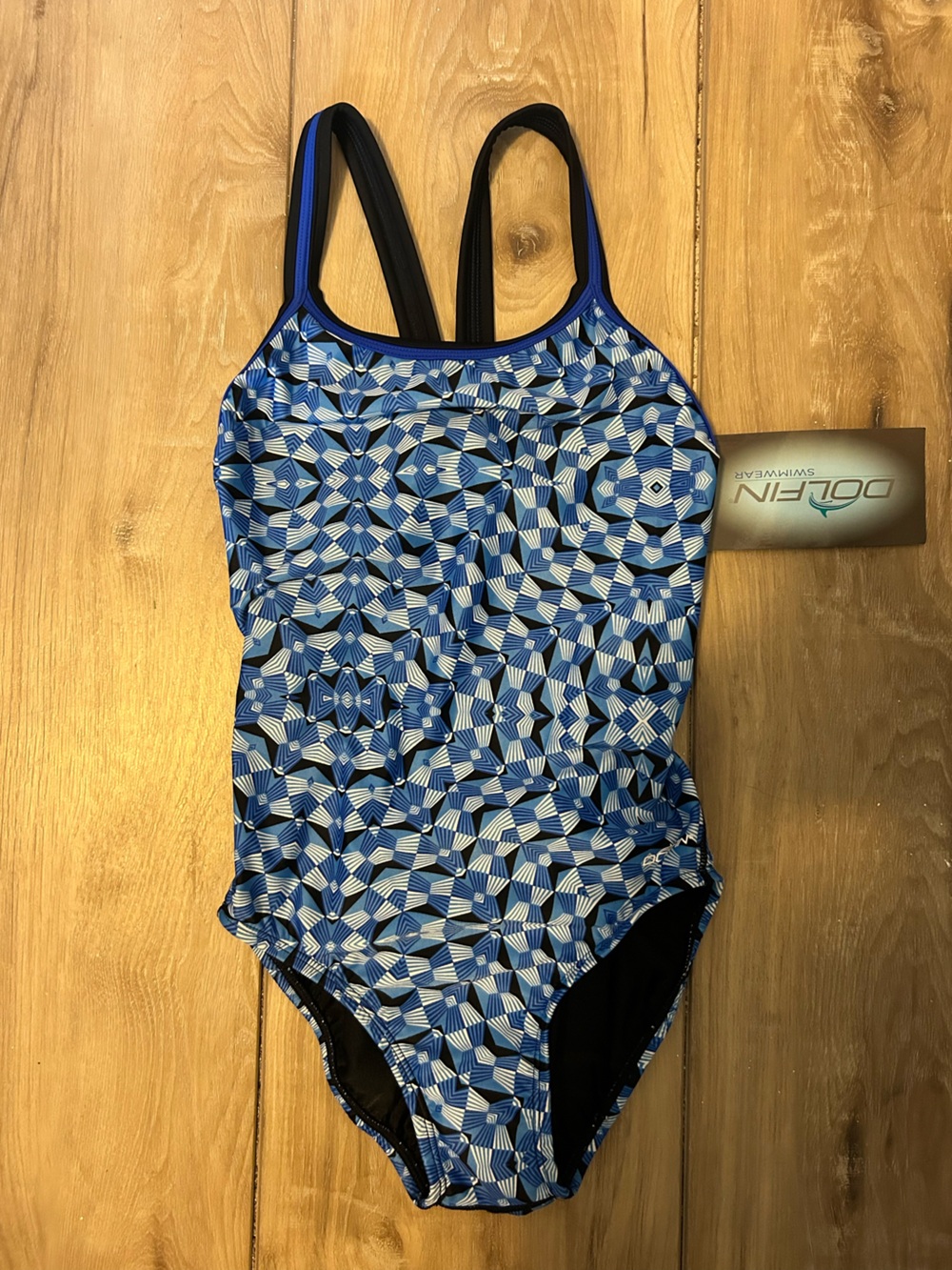 NWTs! Doldin Girls Size 32 Geometric Print Swimsuit